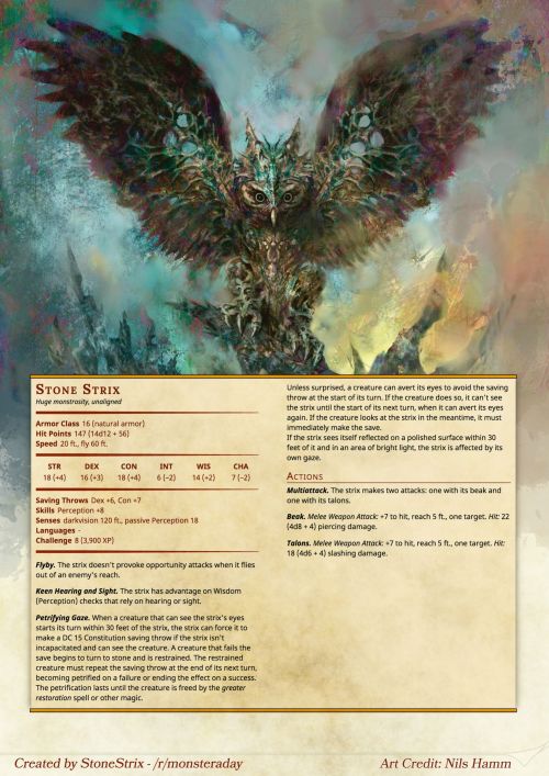 Dnd E Homebrew Monsters By Stonestrix We Are Druid