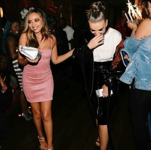 singitpez:Perrie Edwards & Jade Thirlwall out in London...