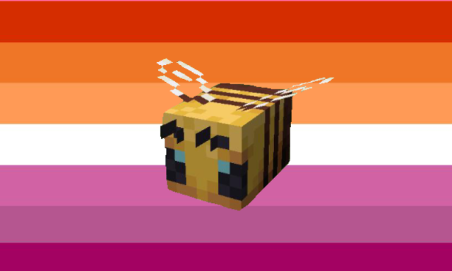 Minecraft Background Bees / My friend made Bees into Pufferfish