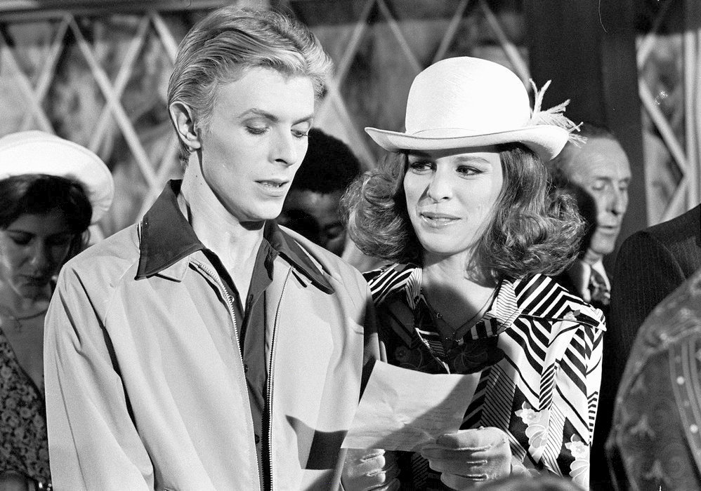 David Bowie — night-spell: David Bowie and Candy Clark in The...