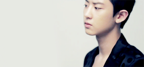Image result for park chanyeol serious gif