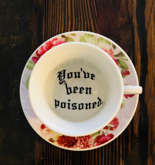 Vulgar Teacup & Saucers from EthansLunchMoney x / x / x / x / x x / x / x / x / x