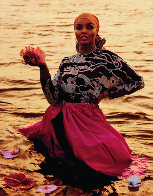 leah-cultice:Halima Aden by Clay Stephen Gardner for Elle UK...