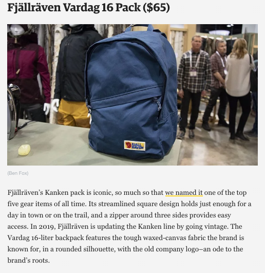 fjallraven vardag review