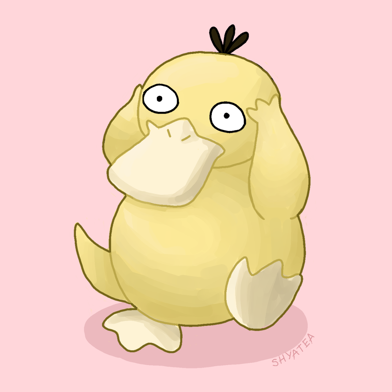 Struggling Artist - Here’s A Little Psyduck That I Drew A Little While