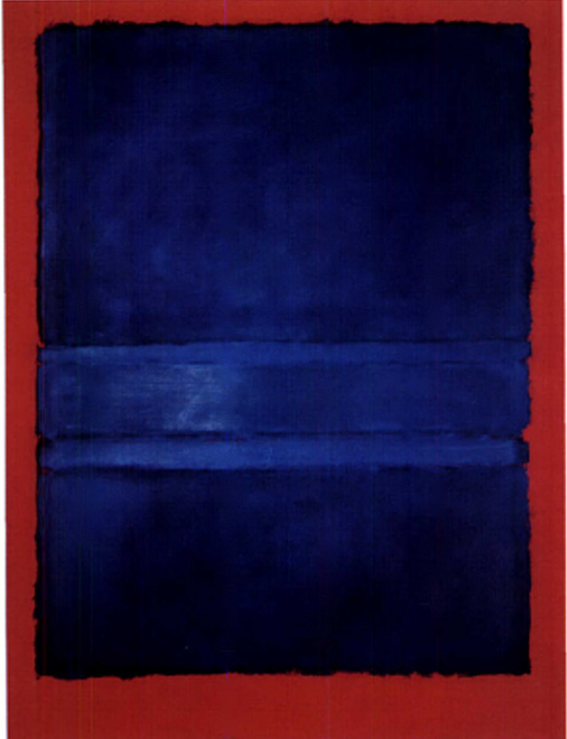 Daily Rothko : Mark Rothko, Untitled ( Blue on Red), 1957