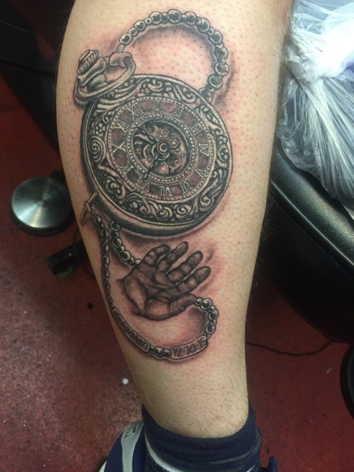 Click Here to Submit YOUR Tattoo.. TATTOOS.ORG leg;tattoos.org;pocket watch