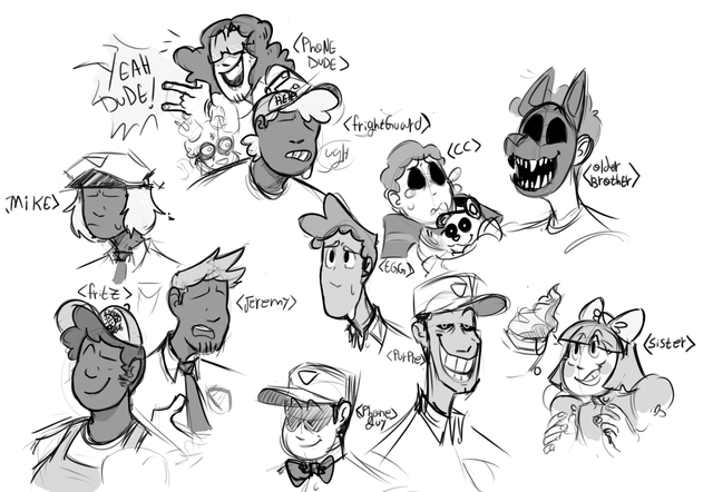 Doodle My Fnaf Crew Bc It Been A While