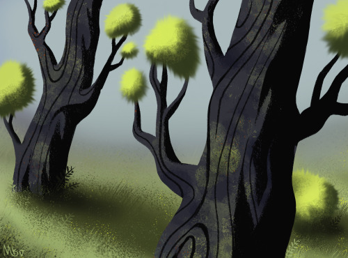 marri-art:Some stylized trees (based on a great tutorial by...