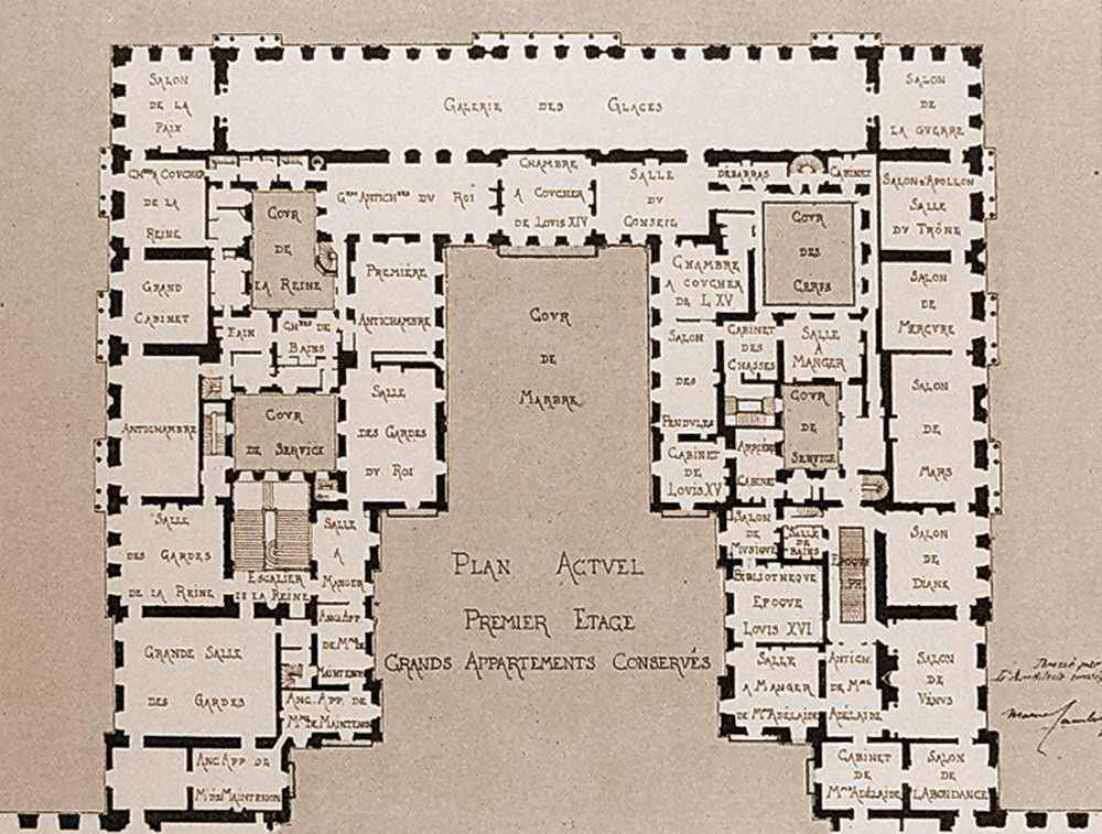 Prince De Versailles Blueprints Of The Chateau De