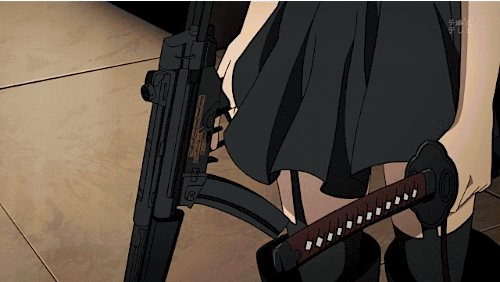 anime girl with gun | Tumblr