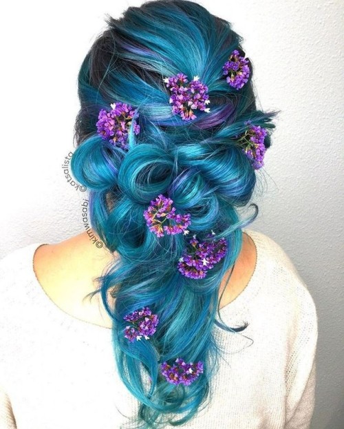 Mermaid Curly Hairstyle Tumblr