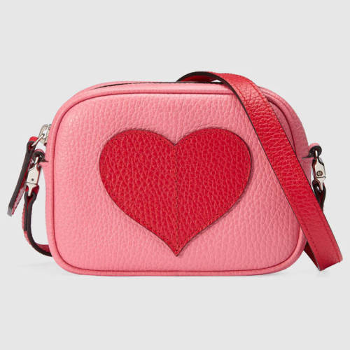 boringangel:gucci children’s leather heart messenger bag (i...