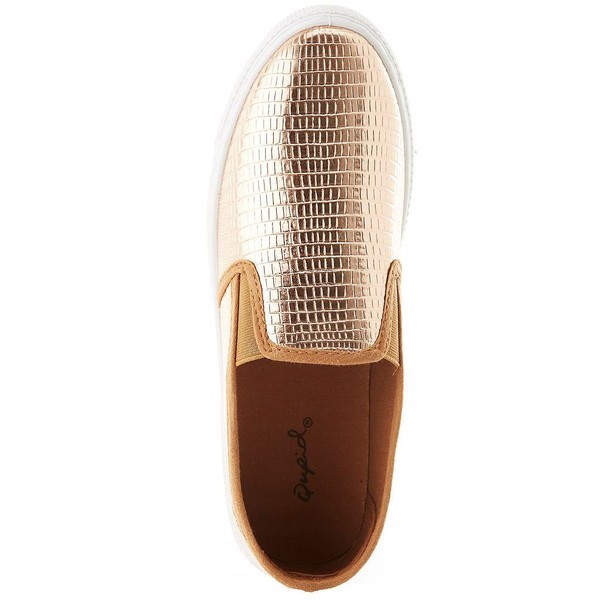 black faux snake slip on trainers
