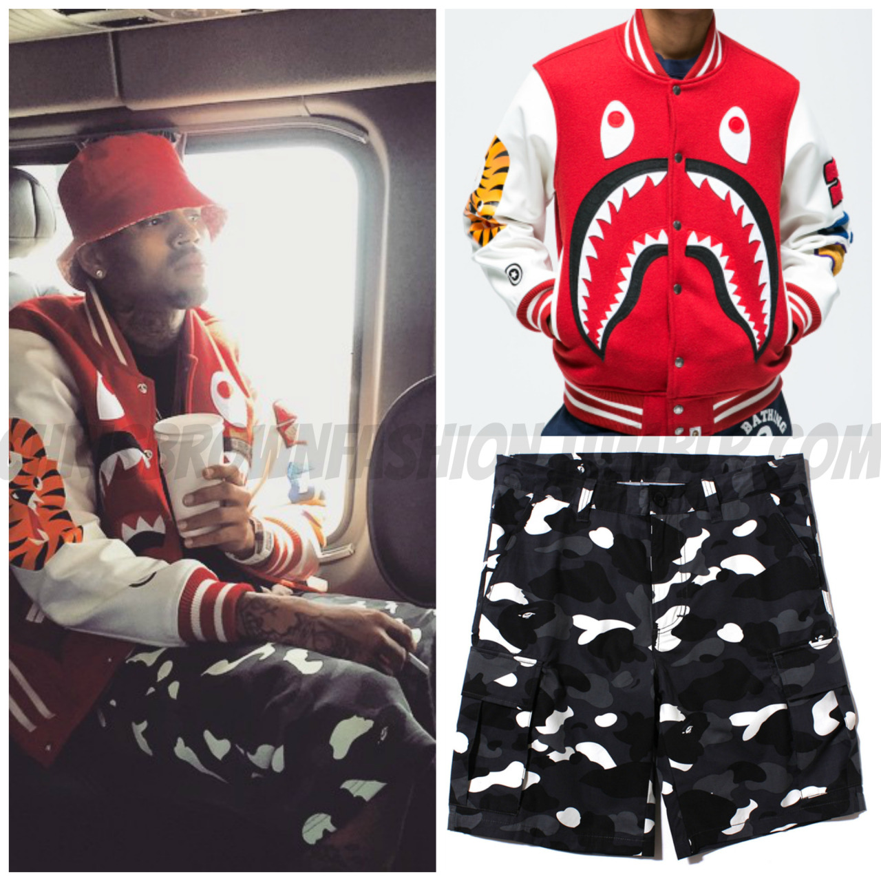 bape jacket chris brown