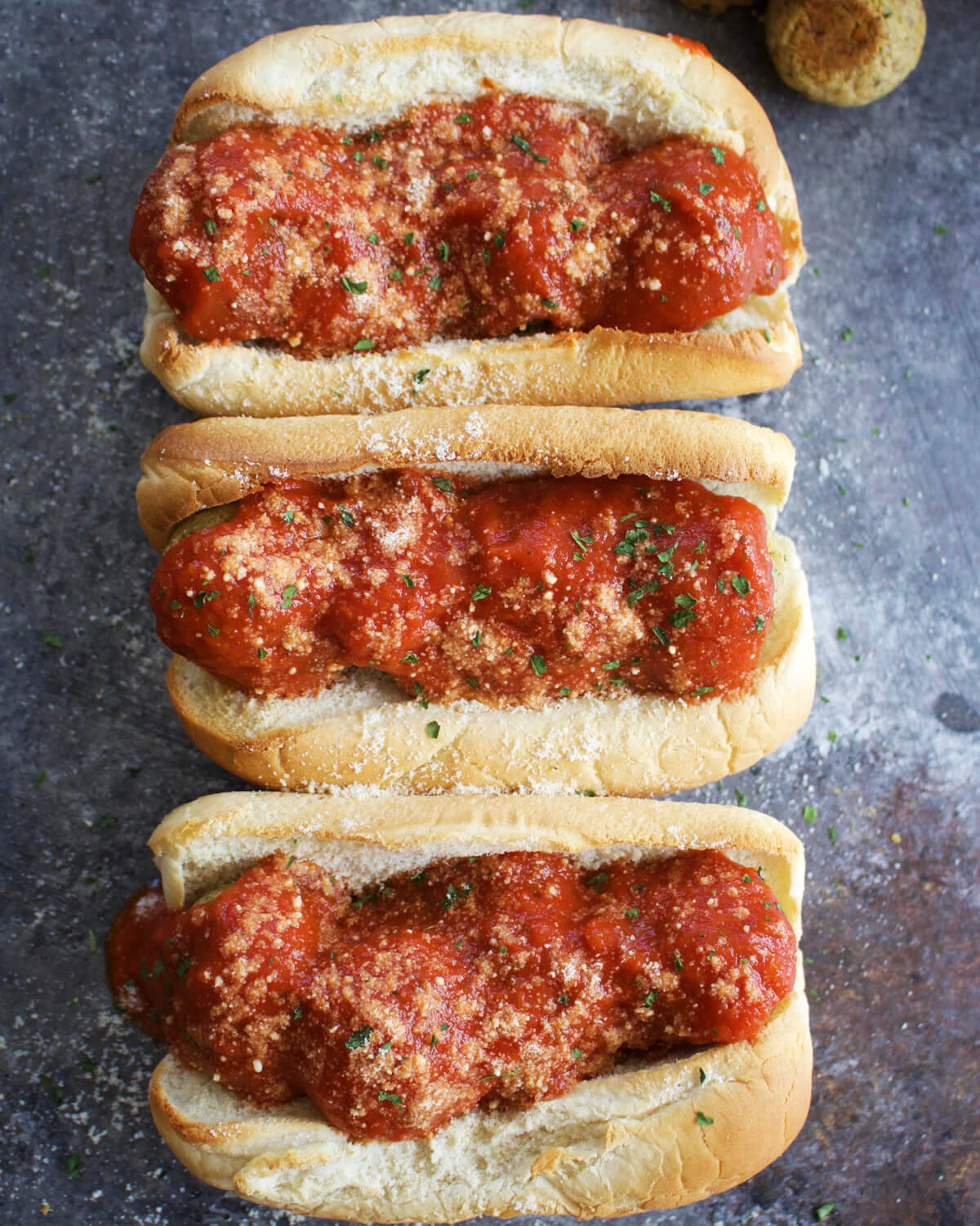 VEGAN CHICKPEA MEATBALL SUBS  Only the yummiest