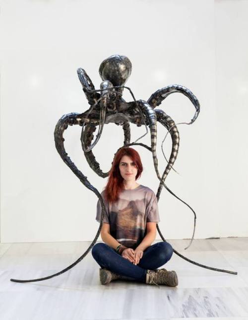 apolonisaphrodisia:“Octopus Attack” Metal Artist: Büşra Kölmük