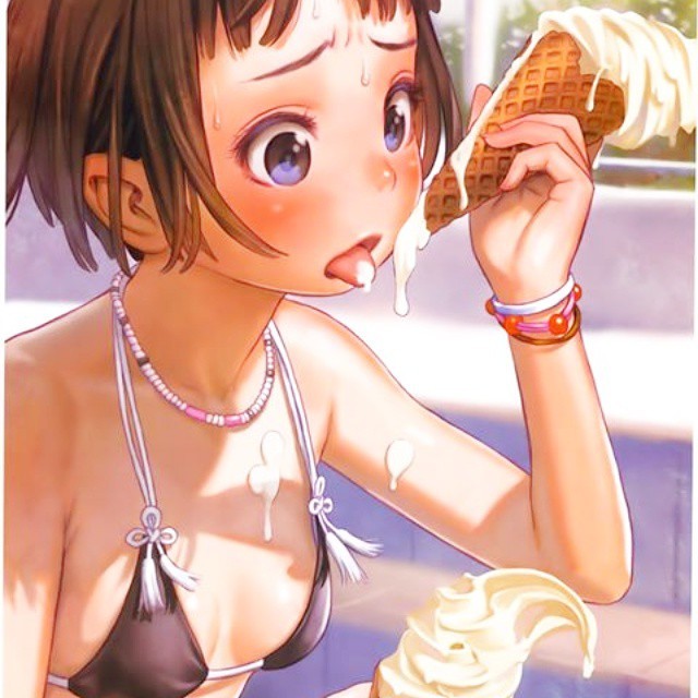 Erotic Anime Ice Cream Sun Ice IceCream Biki