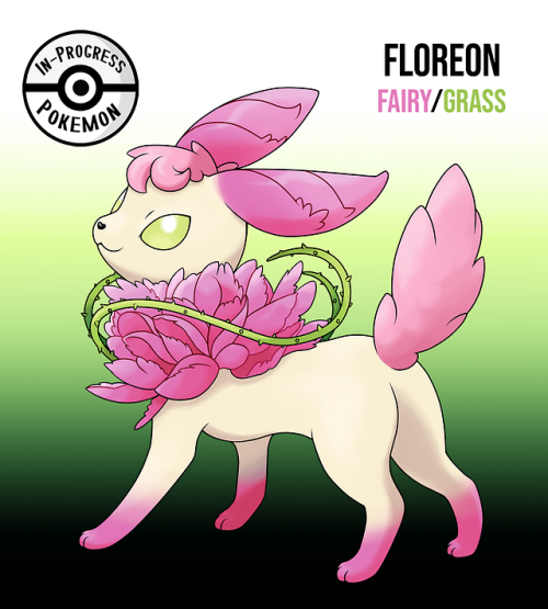 inprogresspokemon:Floreon (Fairy/Grass)#??? - On rare...