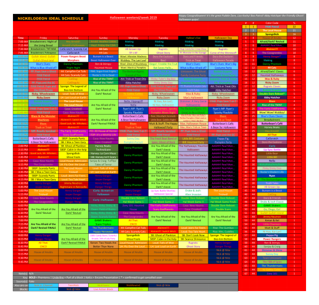 Nickelodeon Schedule Archive II... oh, and MORE! — nickschedule