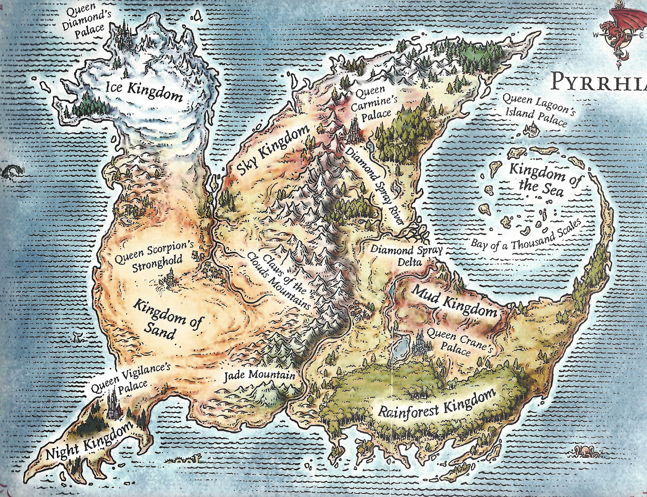 Wings Of Fire Pyrrhia Map