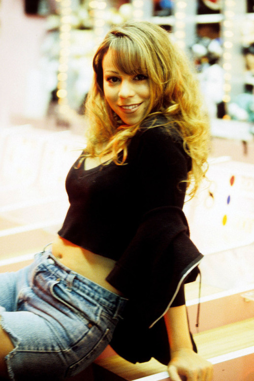 twixnmix:Mariah Carey video shoot for “Fantasy”at Playland...