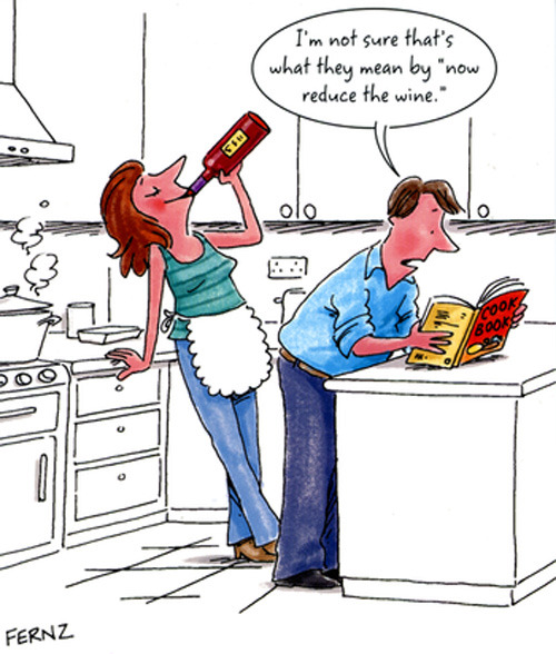 Cooking With Wine Humor