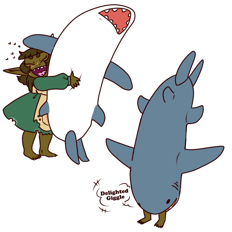 giant shark plush that eats you