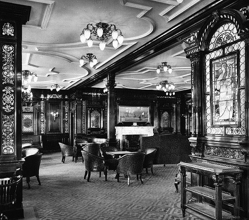 Rms Titanic 1909 1912 The First Class Smoking Room
