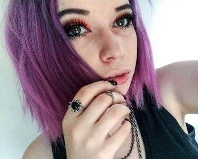 Short Purple Hair Tumblr