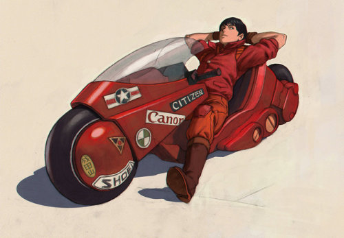 cyberpunky:“Akira” by Ilya Kuvshinov