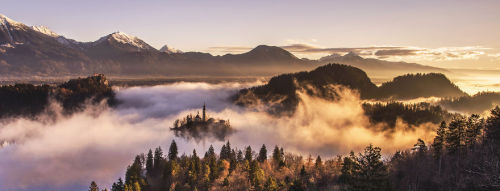 landscape-photo-graphy:The Enchanting Sunrise of Slovenia’s...