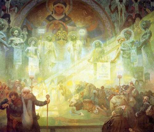 artist-mucha:Holy Mount Athos, 1926, Alphonse MuchaSize:...