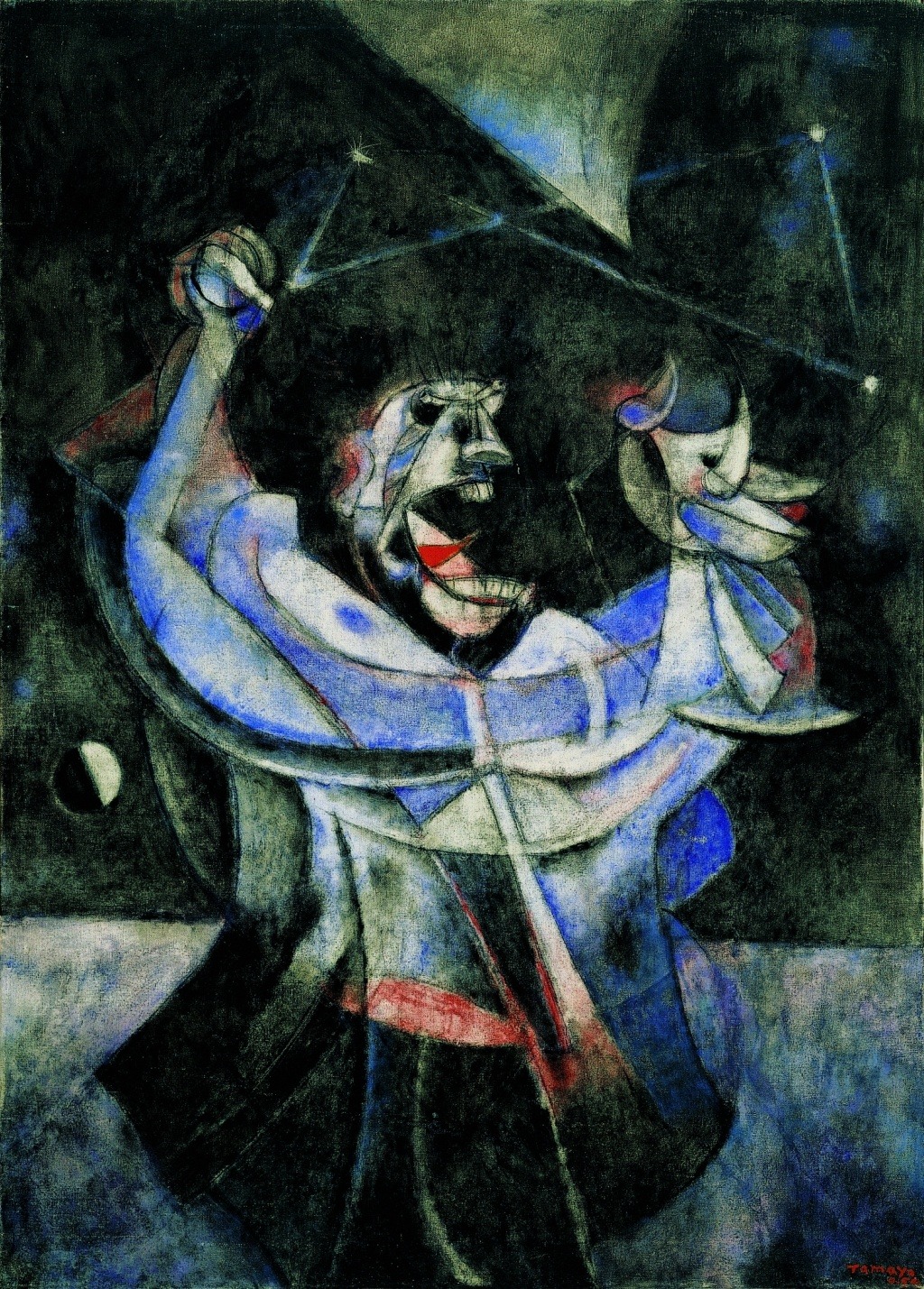 Rufino Tamayo (Mexican, 1899-1991)
Cosmic Terror, 1947
Oil on canvas, 106 x 76.2 cm