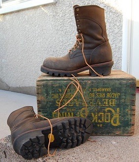 rock mountain logger boots