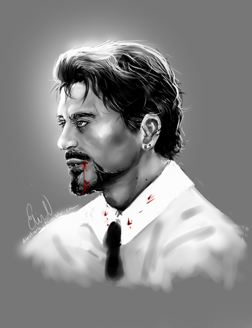 awstark:style experiment 5.10.18i made tony a vampire bc...