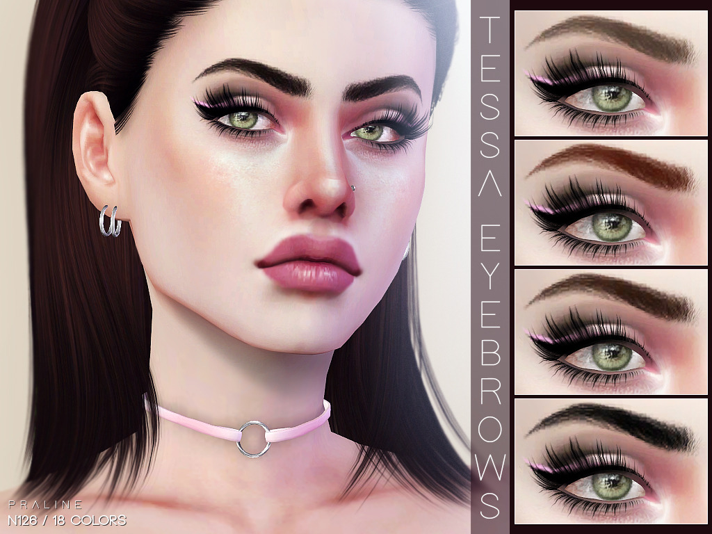 Valerie♡ — pralinesims: Thin detailed eyebrows in 18...