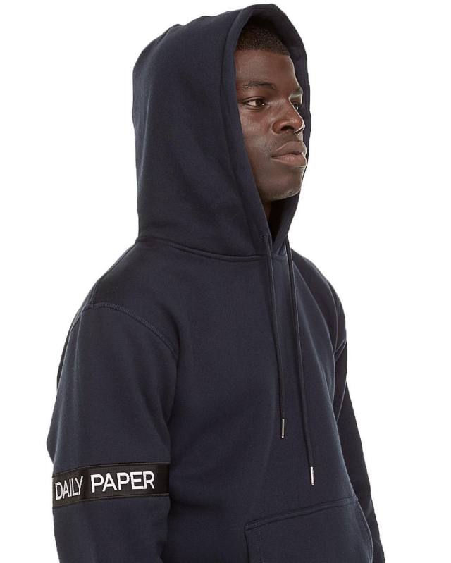 daily paper captain hoodie black