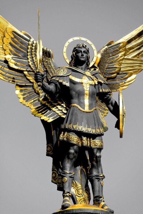 religions-of-the-world:Statue of St. Michael the...