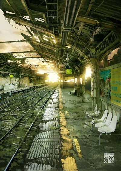 Still waiting for the train that never came…
So many possibilities with this picture