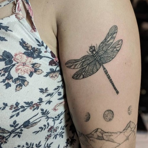 gristletattoo:Dragonfly by @tattoosbydmo. Email ...