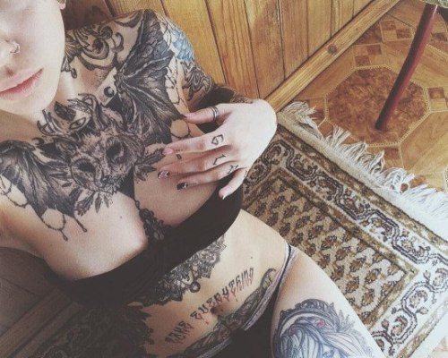 chest tattoos for women tumblr