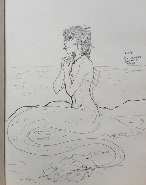 tane-p:All my sketchbook drawings for my fic Weighted on AO3. A...