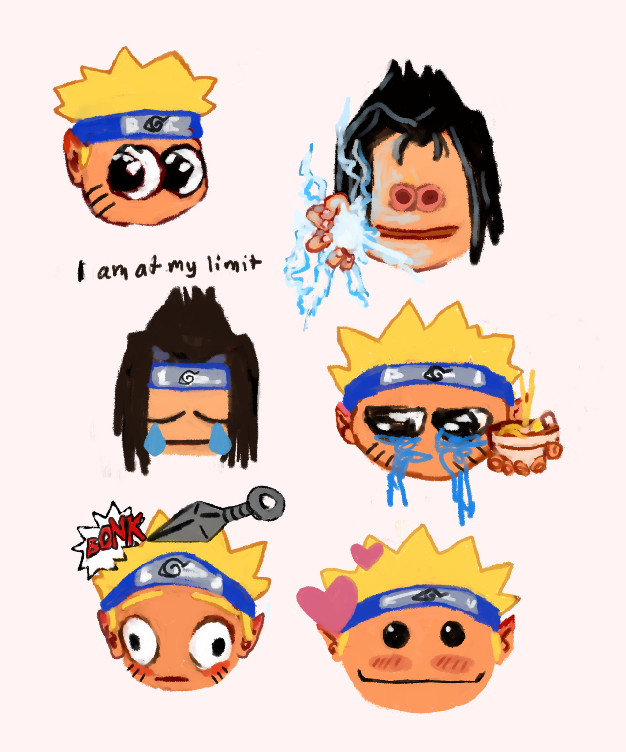 Facebook. some cursed naruto emojis for the people. 🍜 🍅. naruto. 