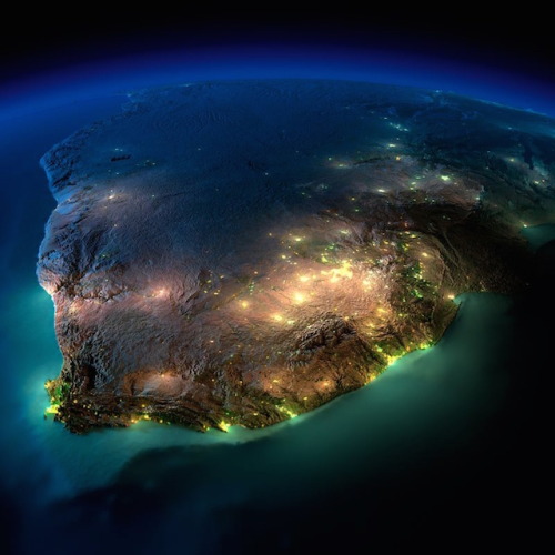 thebrowm:coolthingoftheday:The Earth at night. Photographs...