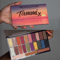 makeupworldnews makeuprevolution REVOLUTION swatches Drugstore makeup makeup eyeshadow shimmer Tropical