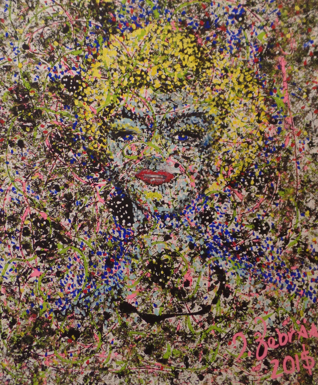 “Marilyn Monroe-Bot” (2015) by artist Jourdan Zebraa
Acrylic on Canvas
24x30
Inspired by #Warhol #MarilynMonroe #jzebraa #WarholWednesday
