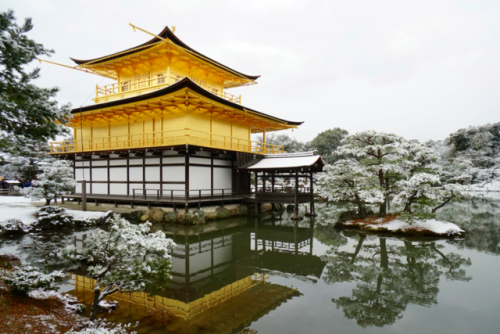 chitaka45:京都 金閣寺 ❄️雪景色❄️2018.1.14kyoto kinkakuji 14.1.2018