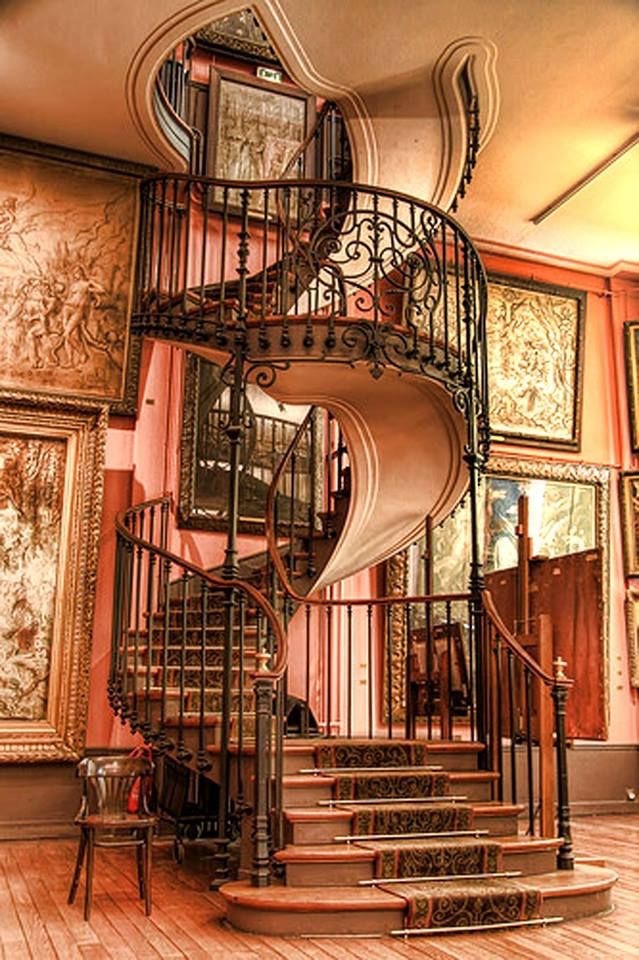 Grand steampunk staircase.