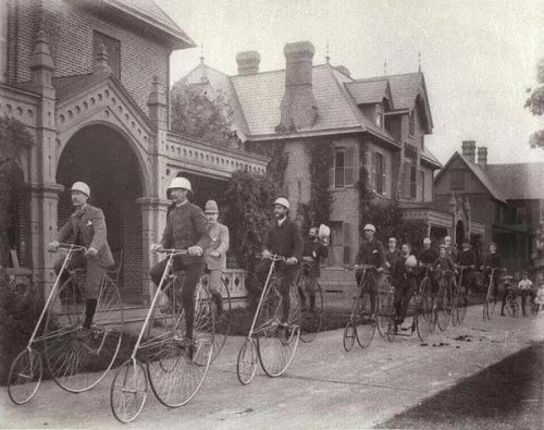 thelongvictorian:Kendall Green bicycle club (1884).